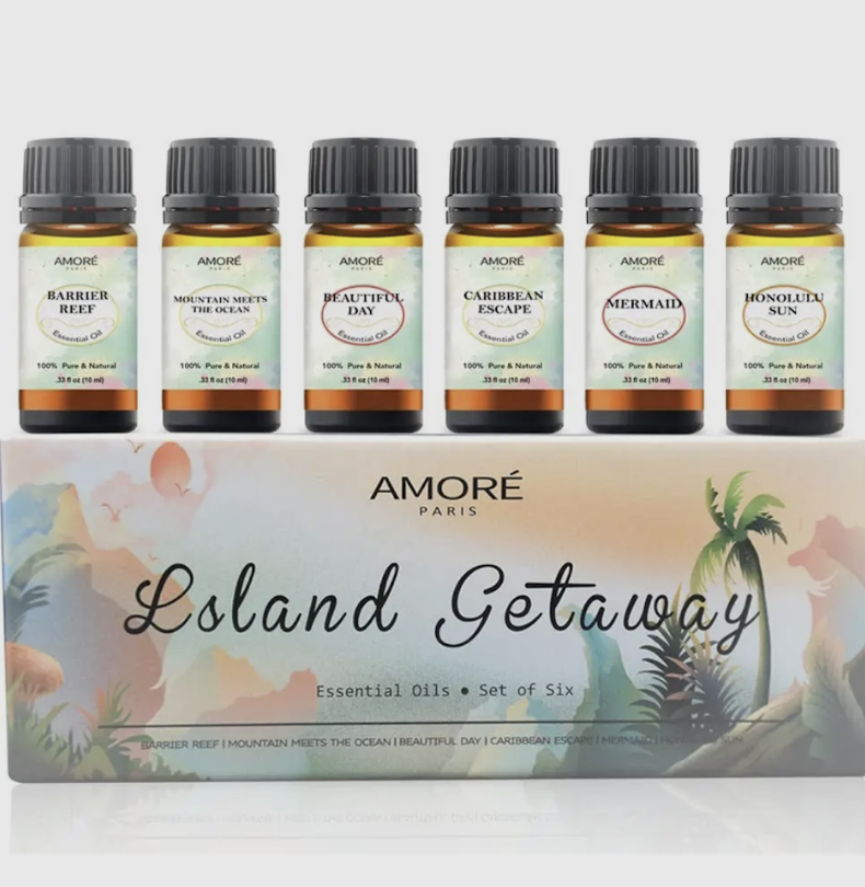 Amoré Island Getaway Essential Oils - 6 pack
