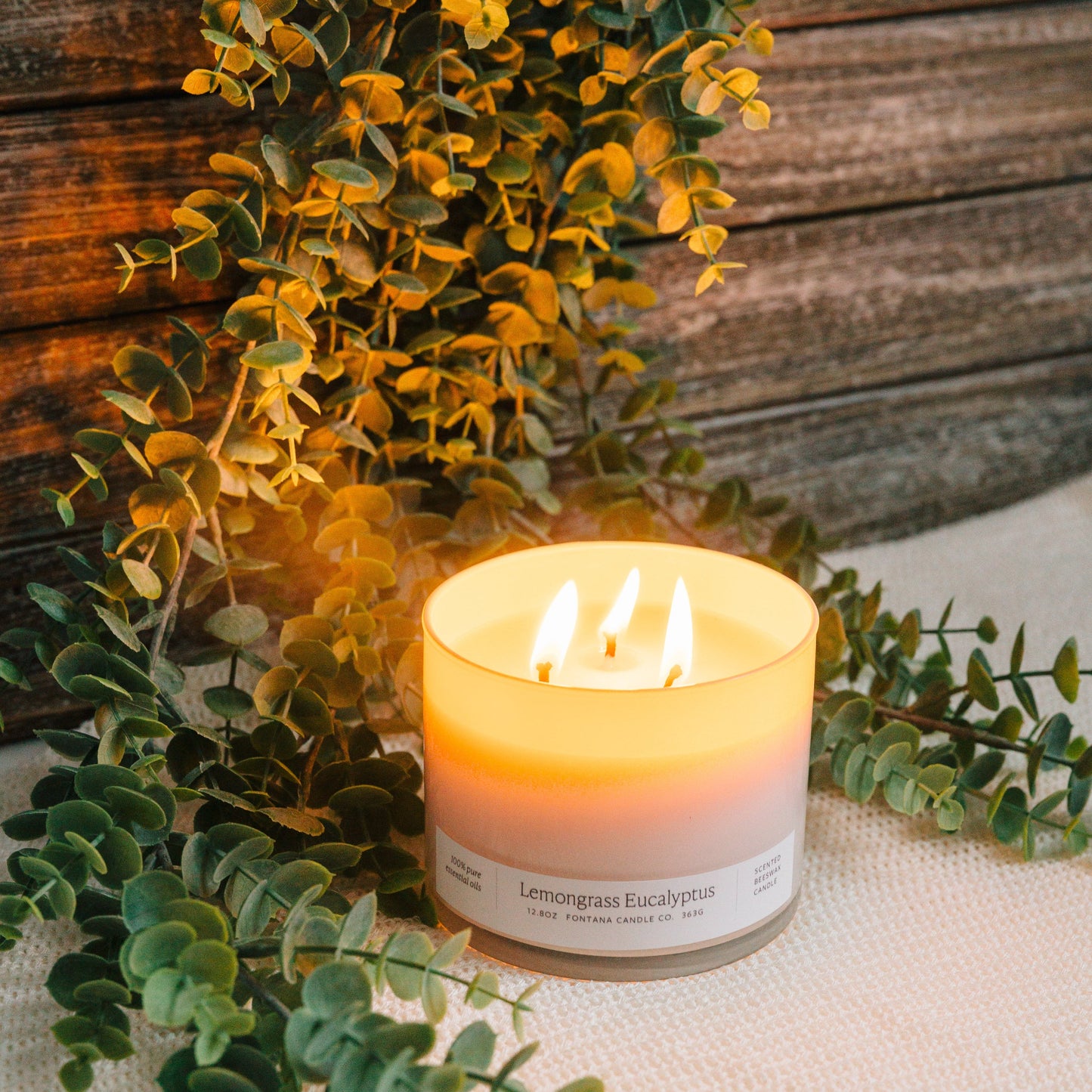 Lemongrass Eucalyptus 3-Wick Candle