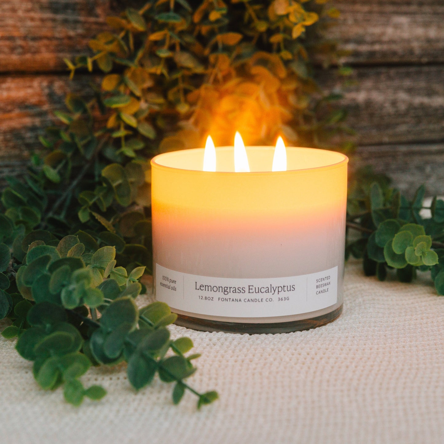 Lemongrass Eucalyptus 3-Wick Candle