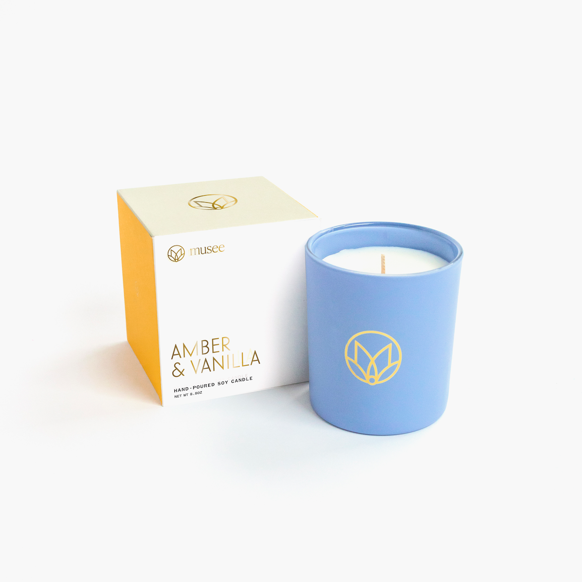 Amber & Vanilla Soy Candle