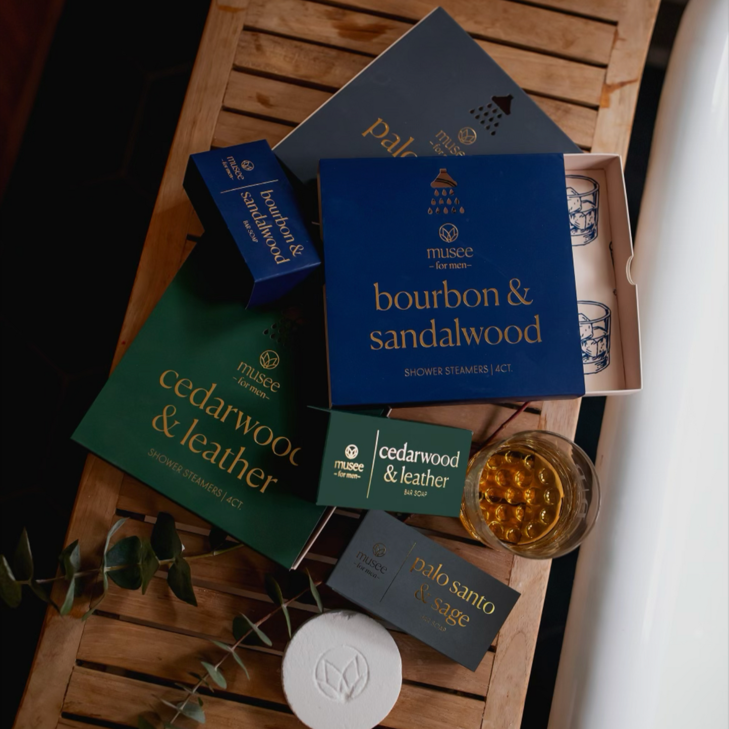 Cedarwood & Leather Shower Steamer
