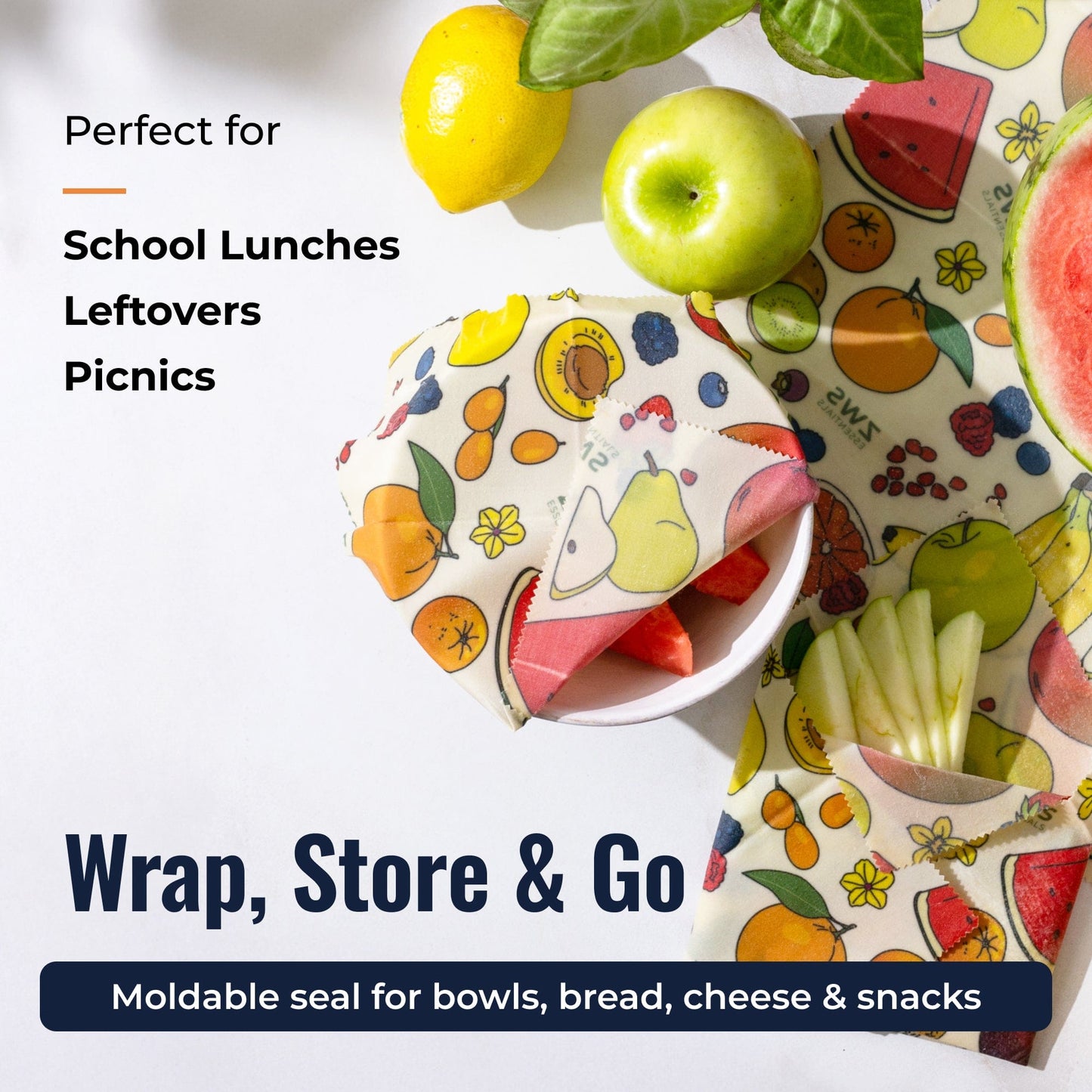 Beeswax Wraps – Plastic-Free Food Storage