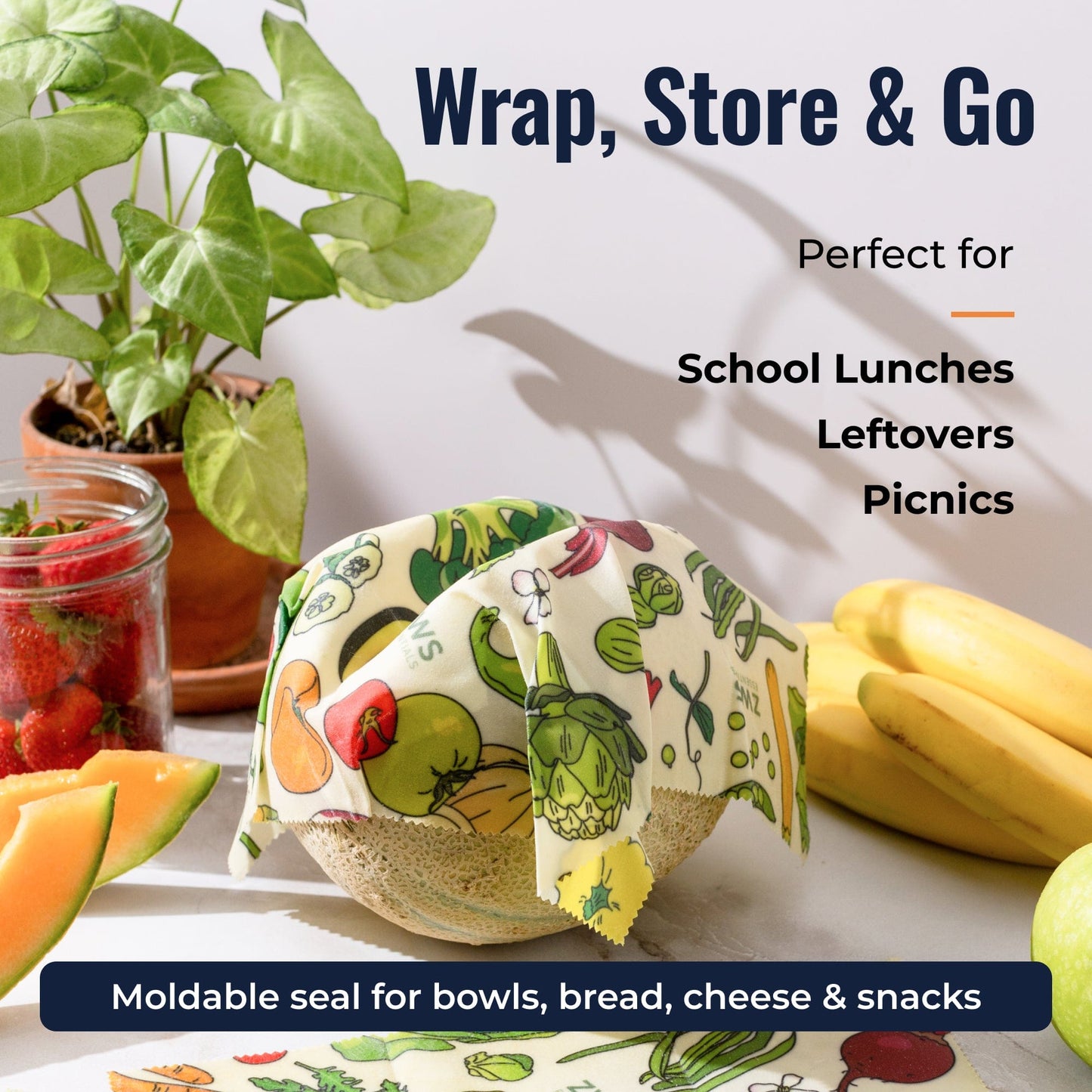 Beeswax Wraps – Plastic-Free Food Storage